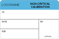 Non Critical Calibration Label [add name or logo]