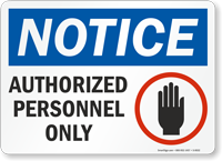 Notice  Sign