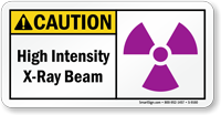 High Intensity X Ray Beam Sign