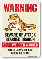 You Have Been Warned Not Responsible For Injury Or Death Sign