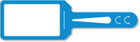 Double Sided Blue Blank Self Locking Tag