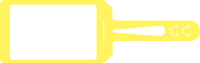 4 in. x 7 in. Yellow Dry Erase Tag