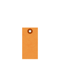 Orange Blank Tyvek Shipping With Metal Eyelet