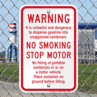 Warning No Smoking Sign