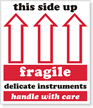 Fragile Delicate Instruments Label