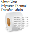 Silver Gloss Polyester Thermal Transfer Labels