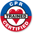 CPR Certified Trained Hard Hat Labels