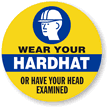 Wear Your Hard Hat Safety Decal