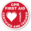 CPR First Aid Certified Hard Hat Labels