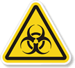 ISO W009 - Biological Hazard Symbol Label