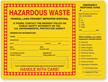Semi-Custom Hazardous Waste Label With Pep