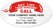 Hot Line for Service Label