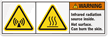 Infrared Radiation Source Inside Hot Surface Label
