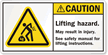 Lifting Hazard, May Result In Injury Label