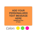 Fluorescent Label Template, Write Personalized And Additional Message 