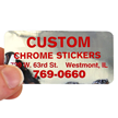Custom Chrome Sticker