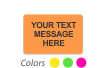 Customizable Fluorescent Label Template, Add Text