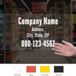 Customizable Text Number Die Cut Label