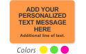 Fluorescent Label Template, Add Personal And Additional Text