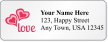 Personalized Love Picto Address Label 0.66in. x 1.75in.