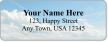Custom Puffy Clouds On Blue Sky Image Address Label 0.66in. x 1.75in.