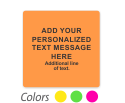 Personalized Message Fluorescent Label Template