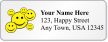 Customizable Address Label With Smiley Face Symbol