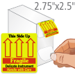 Delicate This Side Up Fragile Grab-a-Label Dispenser Box