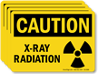 X-Ray Radiation OSHA Caution Label With Graphic