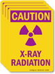 X-Ray Radiation With Graphic OSHA Caution Label