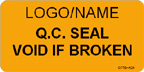 Q.C. Seal - Void if Broken Label