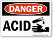 Danger Acid Sign