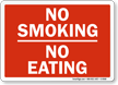 No Smoking No Eating