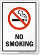 NO SMOKING Sign