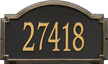 Williamsburg Estate Wall Address Plaque, One Line