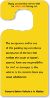 ToughTag™ Jumbo Rearview Mirror Hang Tags, Yellow