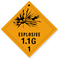 Explosive 1.1G Paper HazMat Label