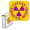 Caution Radioactive Material (with Trefoil)