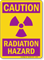 Caution Radiation Hazard Sign